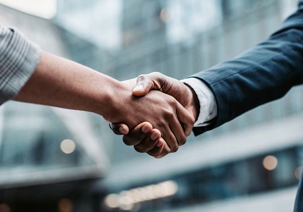 Shaking hands